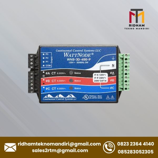 WattNode 480 VAC 3-phase Delta/Wye kWh Transducer Sensor