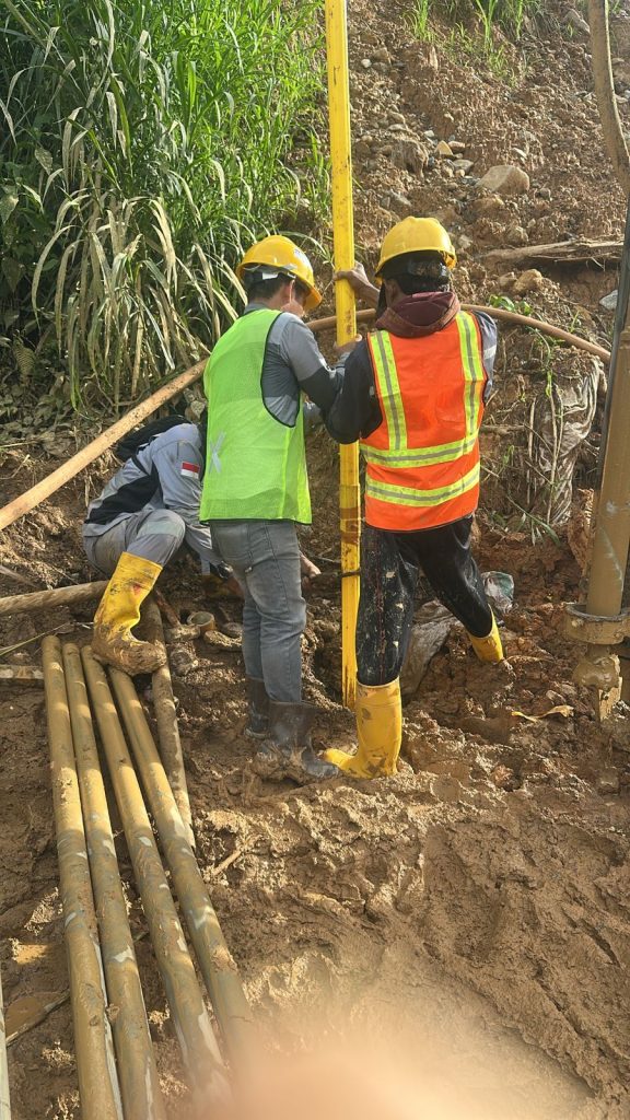 pemasangan pipa inclinometer ridham tekno mandiri