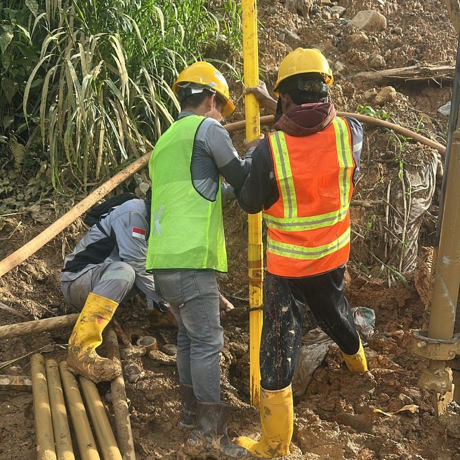 pemasangan pipa inclinometer ridham tekno mandiri